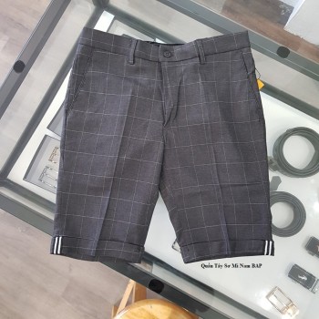 Quần Short Caro Xám